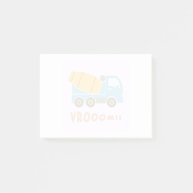 Cementera blandarelastbilen post-it block (Framsida)