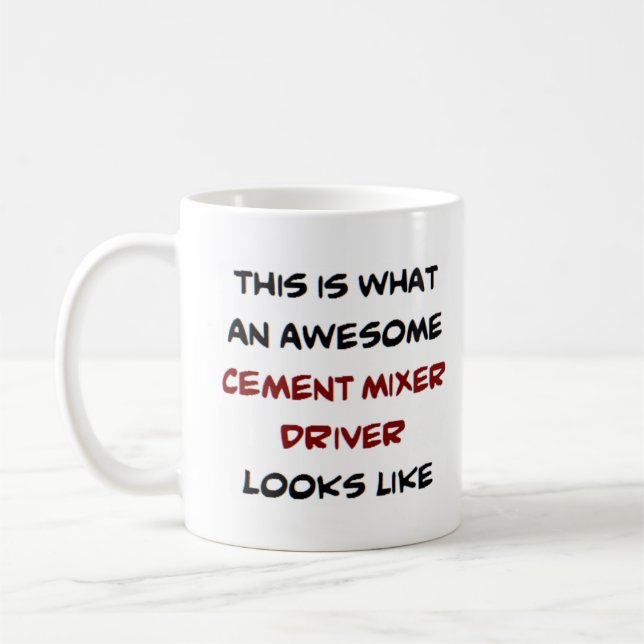 cementförare, fantastisk kaffemugg (Vänster)