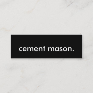 cementmason. mini visitkort