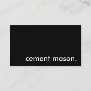 Cementmason. Visitkort