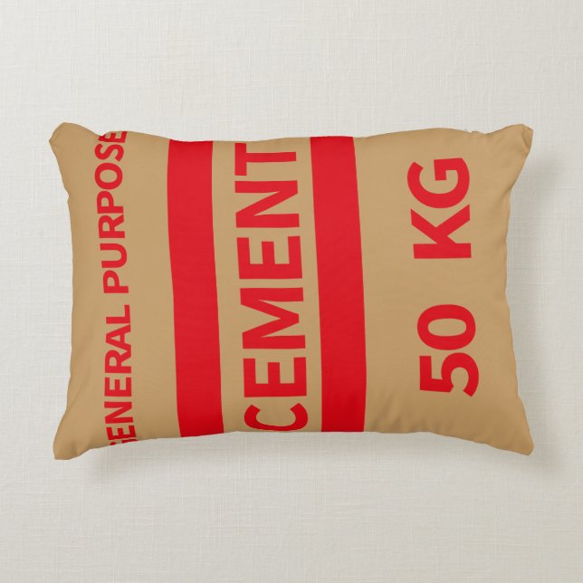 Cementpåse Pillow Prydnadskudde (Framsidan)