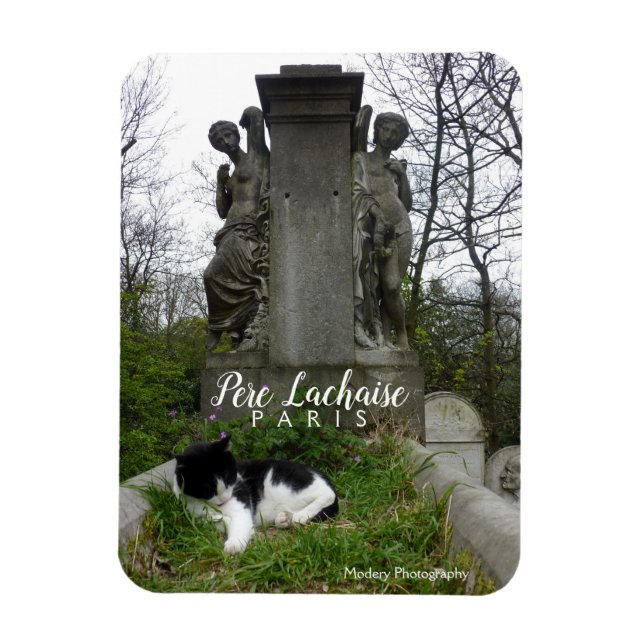 Cemetery Cat (Pere Lachaise) Magnet (Vertikal)