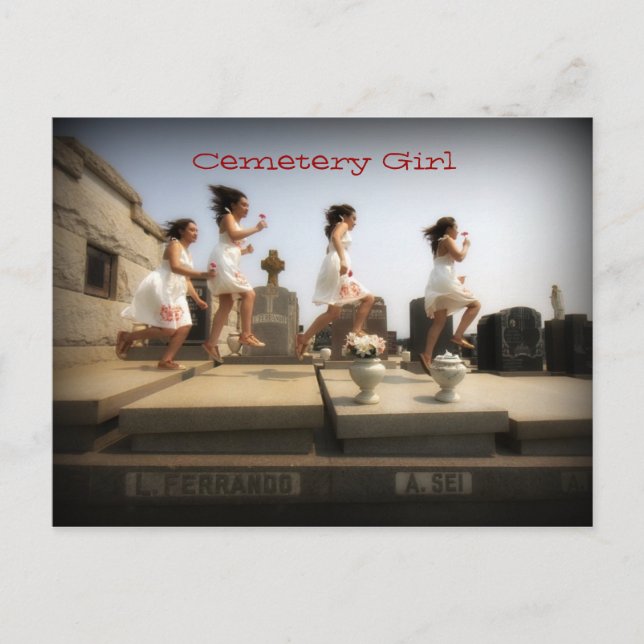 Cemetery Girl Vykort (Framsida)