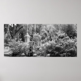 Cemetery, Savannah Ga, MD Fotography Poster