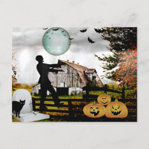 *~* Cemetery Spooky WALKING DEAD HALLOWEEN-KORT Vykort
