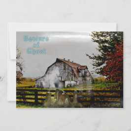 *~* Cemetery Taloky BEWARE of Ghost HALLOWEEN CARD