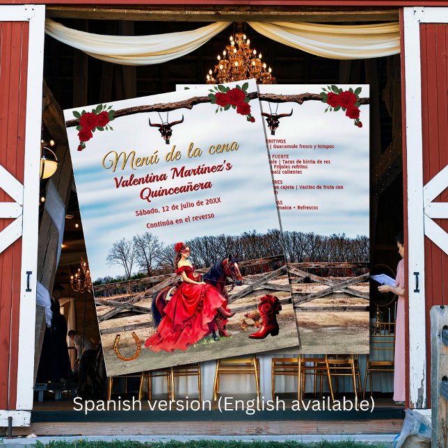 Cena de Mascarada de Quinceañera en el Rancho Meny (Cena de Mascarada de Quinceañera en el Rancho Menu)