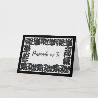 Cenefa Blommigt Pensando en Ti - Tarjeta Kort