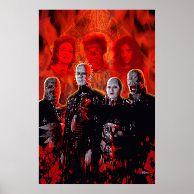 Cenobites Horror Poster - Gothic Cult Art Print (Framsidan)