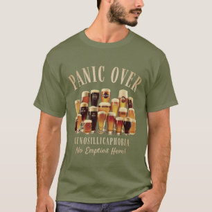 Cenosillicaphobia fruktar tomt Beer Glass-funny T Shirt