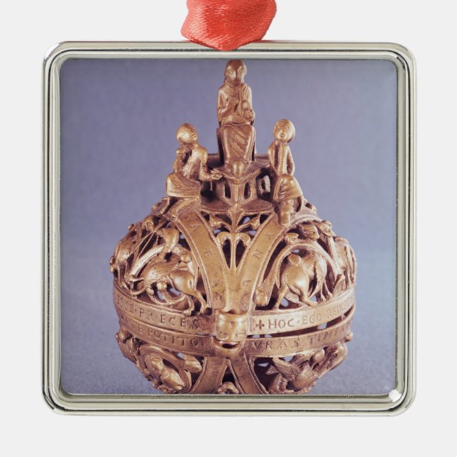Censer surmounted av en ängel julgransprydnad metall (Framsidan)