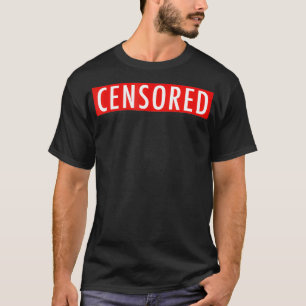 CENSORED TEE T HALLOWEEN MANAR WOMEN COSTUME AVSLA