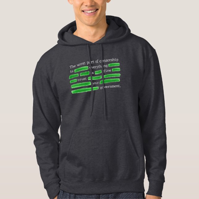 Censorship Hoodie - Michael Dukes Show (Framsida)