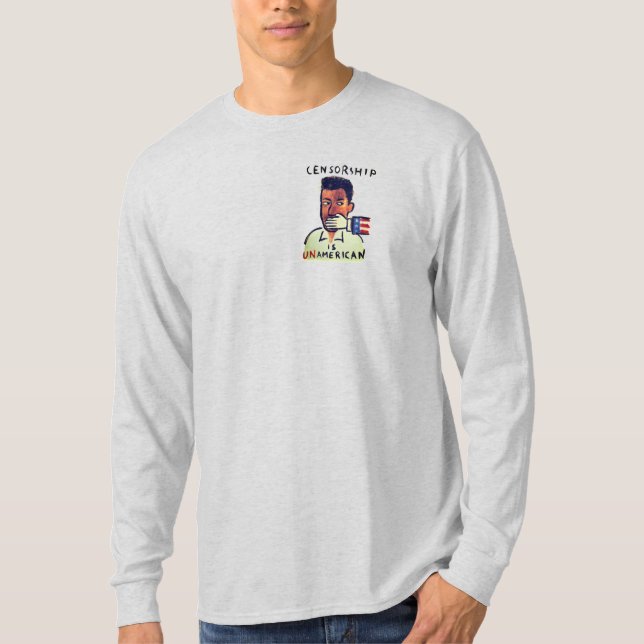 Censur är oamerikansk t shirt (Framsida)