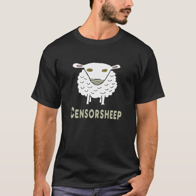 Censur censorfår t shirt (Framsida)