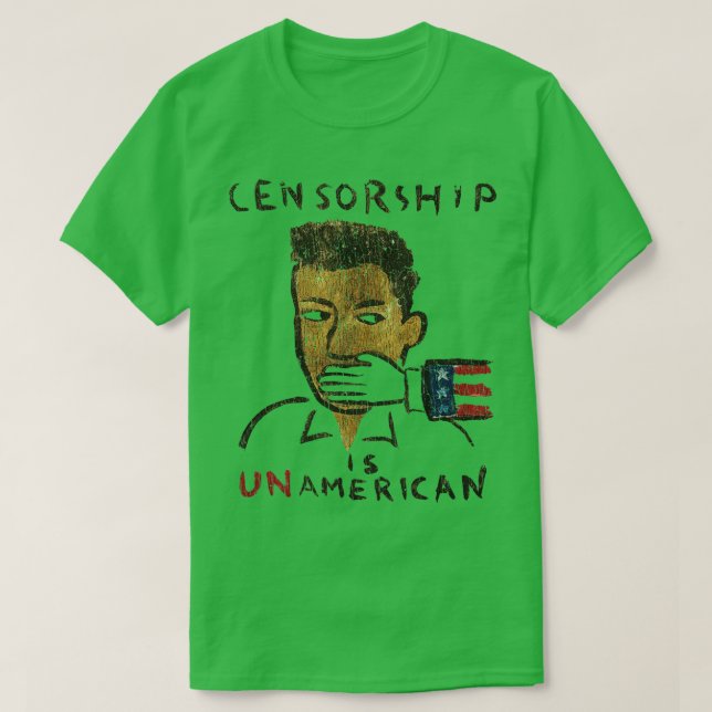 Censuren är UnAmerican 1990 T Shirt (Design framsida)