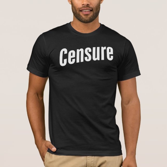 censurera t shirt (Framsida)