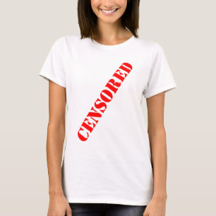 censurerad flicka t shirt