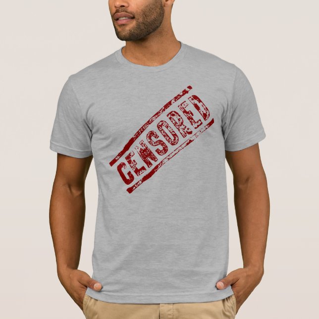 Censurerad humoristisk T-tröja Tröja (Framsida)