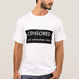 Censurerad svart pub tee shirt