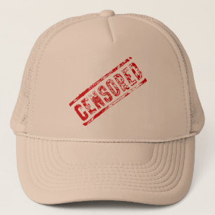 Censurerad truckerkeps