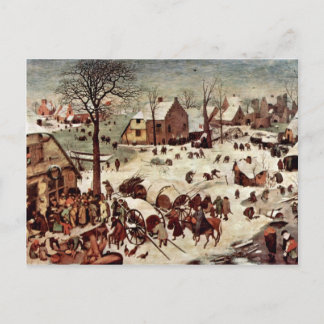 Census i Betlehem av Bruegel D. Ä. Pieter Vykort