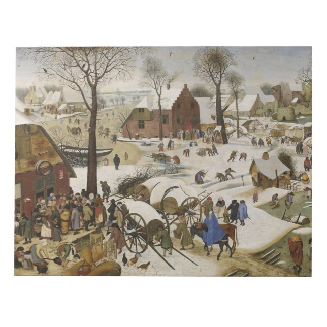 Census i Betlehem (av Pieter Bruegel) Anteckningsblock (Framsida)