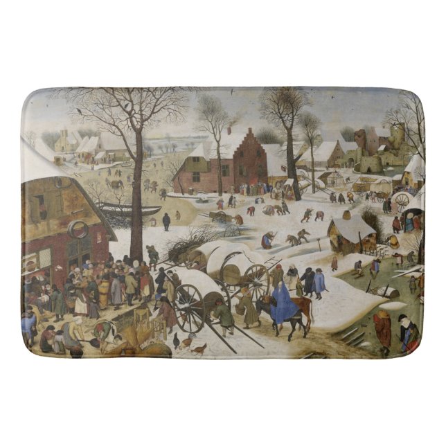 Census i Betlehem (av Pieter Bruegel) Badrumsmatta (Framsidan)