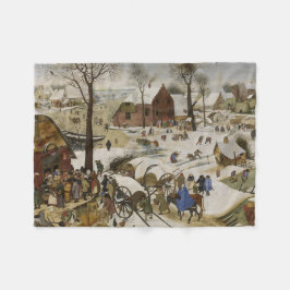 Census i Betlehem (av Pieter Bruegel) Fleecefilt