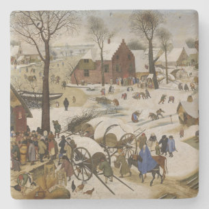 Census i Betlehem (av Pieter Bruegel) Stenunderlägg