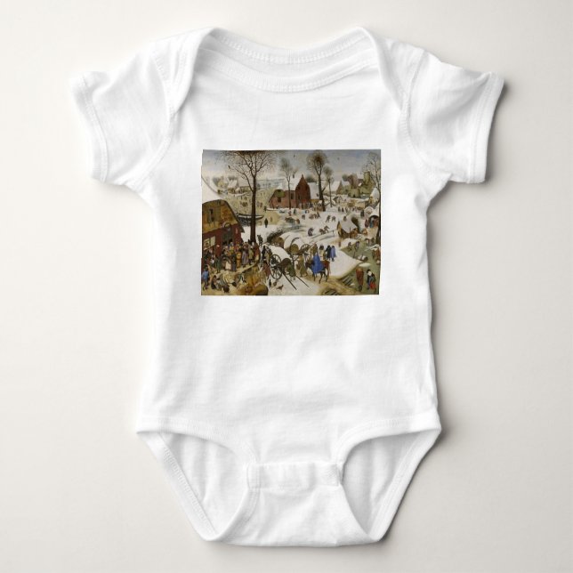 Census i Betlehem (av Pieter Bruegel) T Shirt (Framsida)