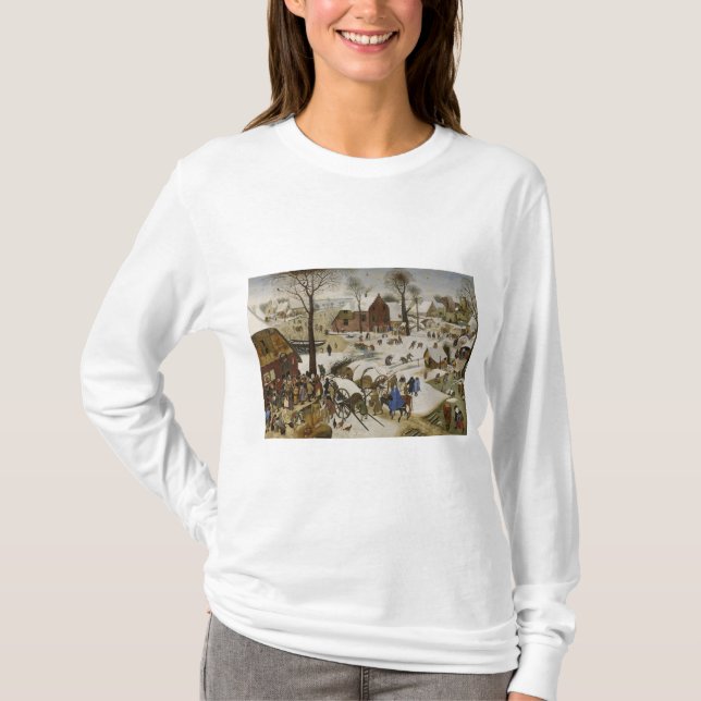 Census i Betlehem (av Pieter Bruegel) T Shirt (Framsida)