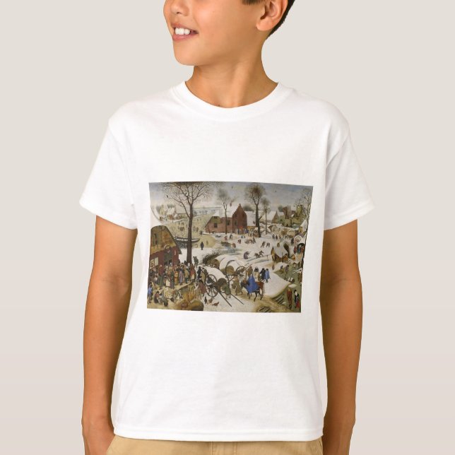 Census i Betlehem (av Pieter Bruegel) T Shirt (Framsida)