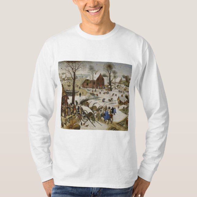 Census i Betlehem (av Pieter Bruegel) T Shirt (Framsida)