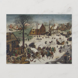 Census i Betlehem av Pieter Bruegel Vykort