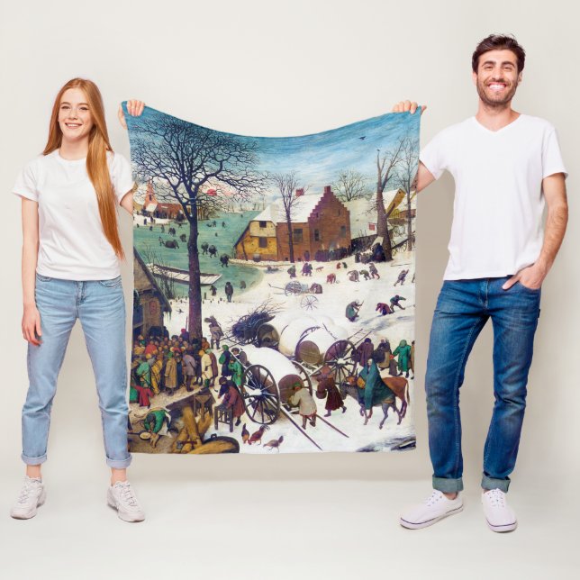 Census i Betlehem, Pieter Bruegel Fleecefilt (På plats)
