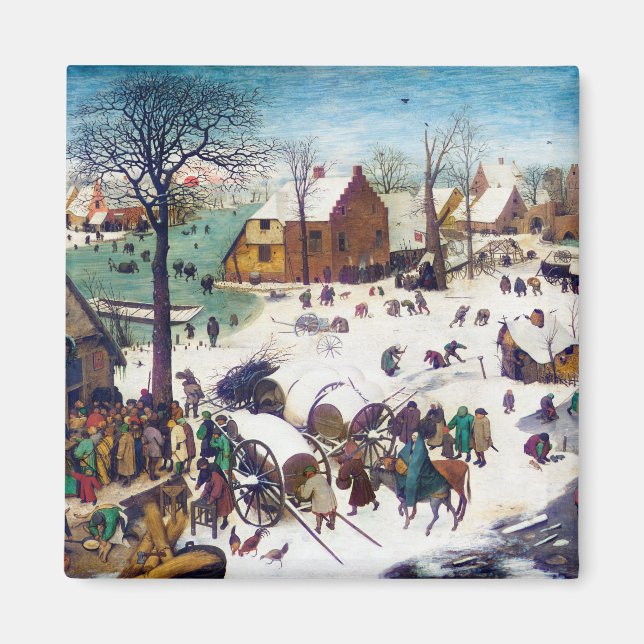 Census i Betlehem, Pieter Bruegel Magnet (Framsidan)