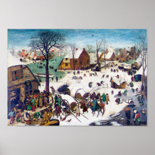 Census i Betlehem, Pieter Bruegel Poster