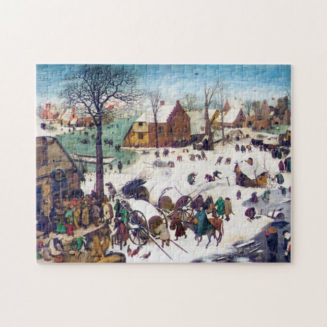 Census i Betlehem, Pieter Bruegel Pussel (Horisontell)