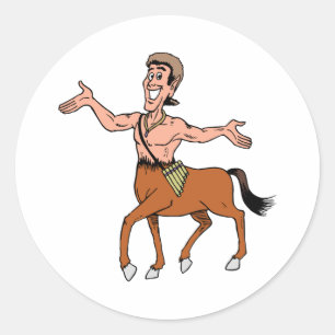 Centaur Mythical Halman Halva Horse Creature Runt Klistermärke