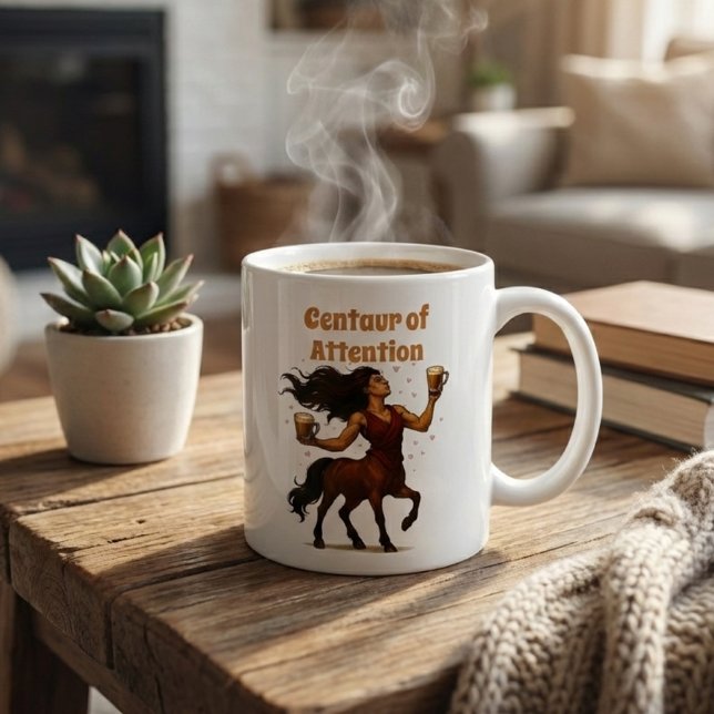 Centaur of Attention Funny Pun - Greek Mythology Kaffemugg (Skapare uppladdad)
