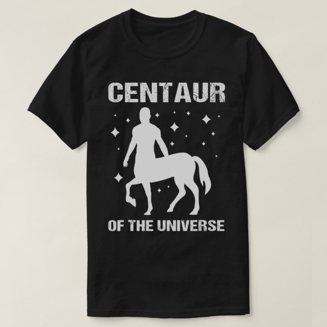 Centaur of the Universe Funny Centaur T Shirt (Design framsida)