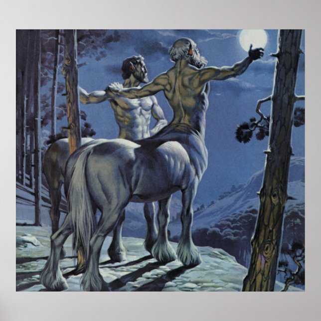 Centaurs (färg litho) poster (Framsidan)