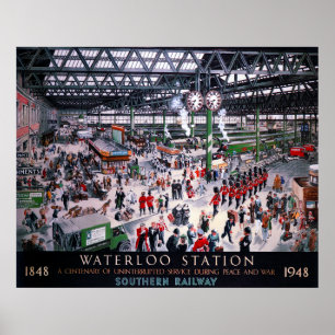 CENTENAREN I STATION 1947 I LONDON VATTENLOO POSTER