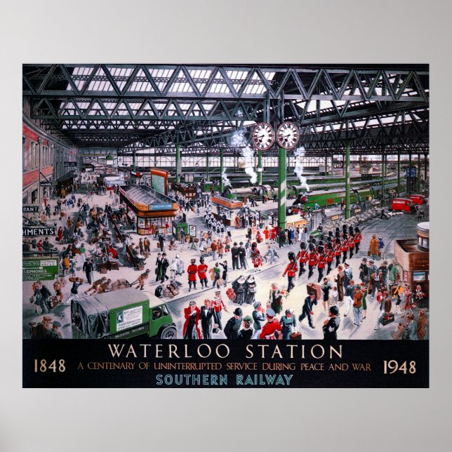 CENTENAREN I STATION 1947 I LONDON VATTENLOO POSTER (Framsidan)
