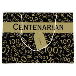 Centenarian 100 Birthday Black/Guld Mönster