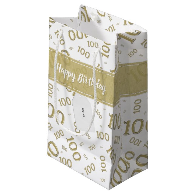 Centenarian 100 Guld Random Number Mönster (Framsidan Vinklad)