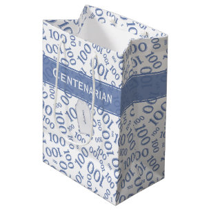 Centenarian 100 th Blue Random Number Mönster