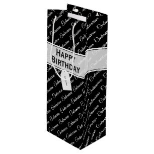 Centenarian Typography Mönster Black/White Namn