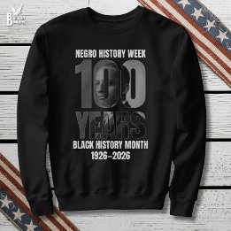 Centenary Negro History Week Black HIstory Month Lång Ärmad Tröja